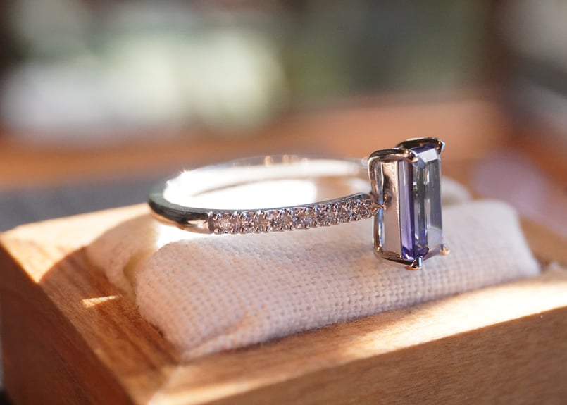 タンザナイト、ダイヤモンド Ptリング | zuro jewelry