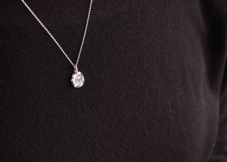エンジェルラダークォーツ　silverネックレス  スライドタイプ50cm