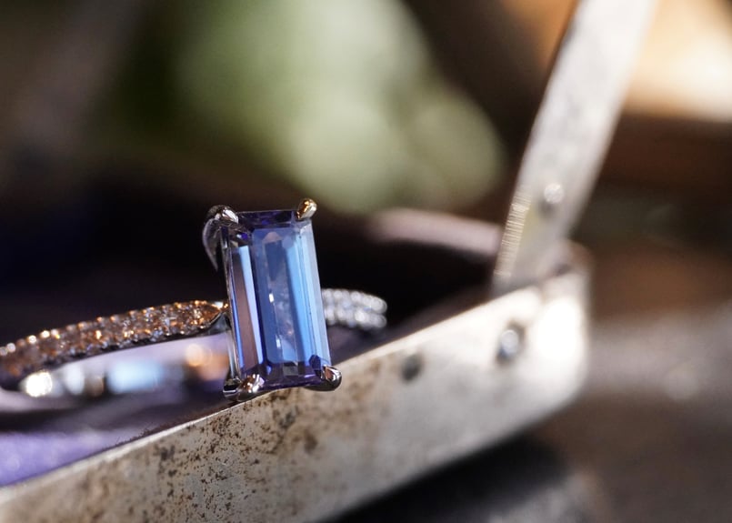 タンザナイト、ダイヤモンド Ptリング | zuro jewelry タンザナイト、ダイヤモンド Ptリング | zuro jewelry