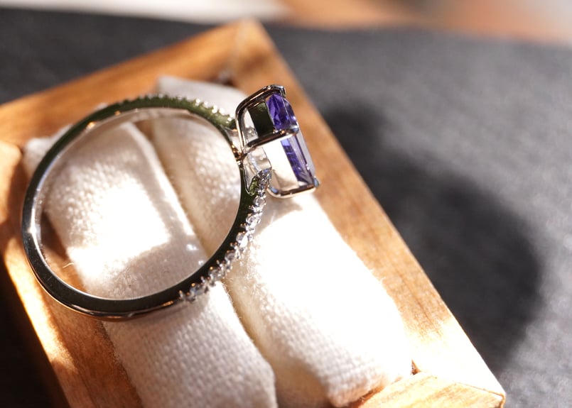 タンザナイト、ダイヤモンド Ptリング | zuro jewelry