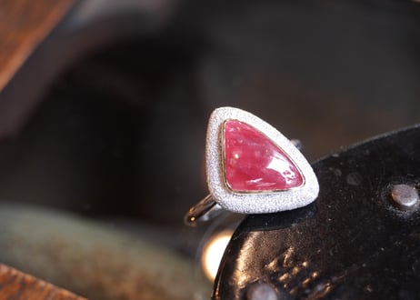 Aube　ロードナイト　ｋ18YG×SILVERリング
