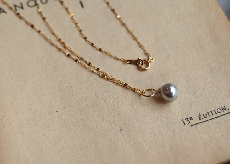 あこやバロックパール k18YGペタルネックレス 40cm （N-P | zuro jew