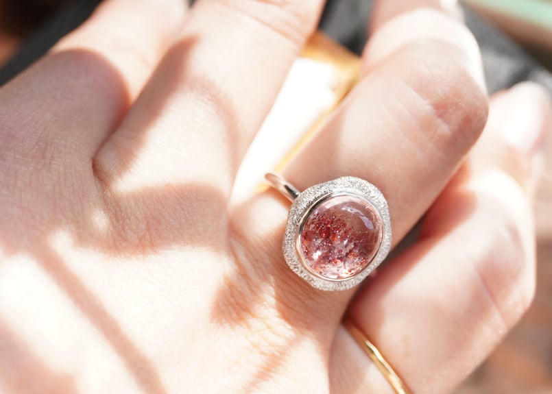 レピドライトインクォーツ SILVERリング | zuro jewelry