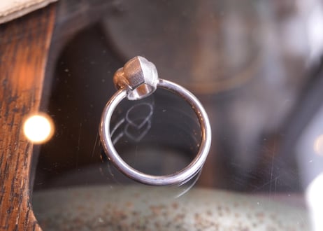 スぺサルタイトガーネット　 SILVERリング