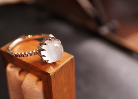 ムーンストーンキャッツアイ　 SILVERリング