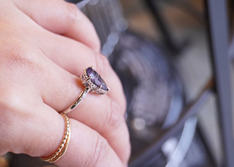 トルマリンインアメジスト SILVER RING | zuro jewelry