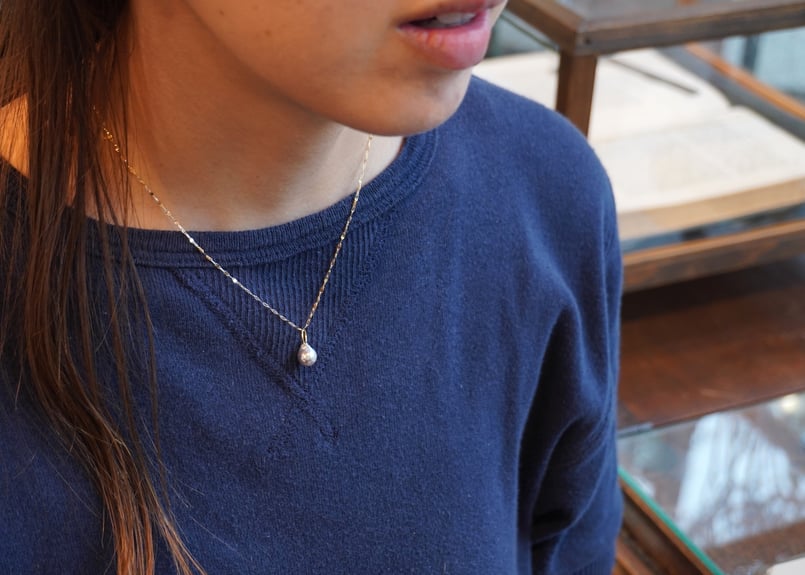 あこやバロックパール k18YGペタルネックレス 40cm （N-P | zuro jew