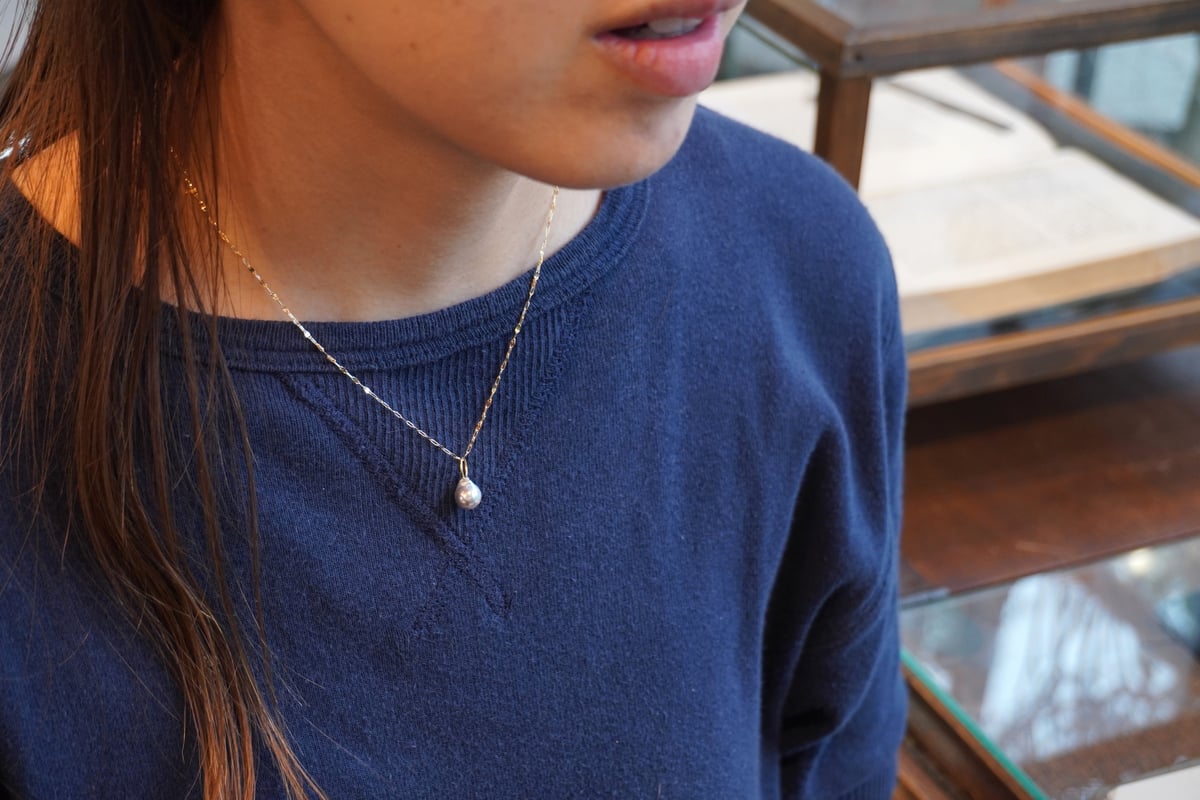 あこやバロックパール k18YGペタルネックレス 40cm （N-P | zuro jew