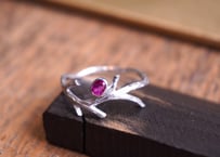 ルビー　BranchSilverRing