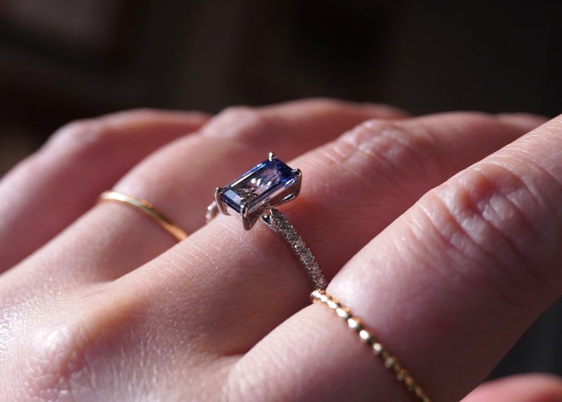 タンザナイト、ダイヤモンド Ptリング | zuro jewelry タンザナイト、ダイヤモンド Ptリング | zuro jewelry