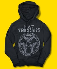 『THE GUARDIANS OF PUNK ROCK』HOODIE PULLOVER-TYPE BLACK×GRAY