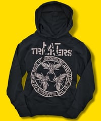 『THE GUARDIANS OF PUNK ROCK』HOODIE PULLOVER-TYPE BLACK×CREAM