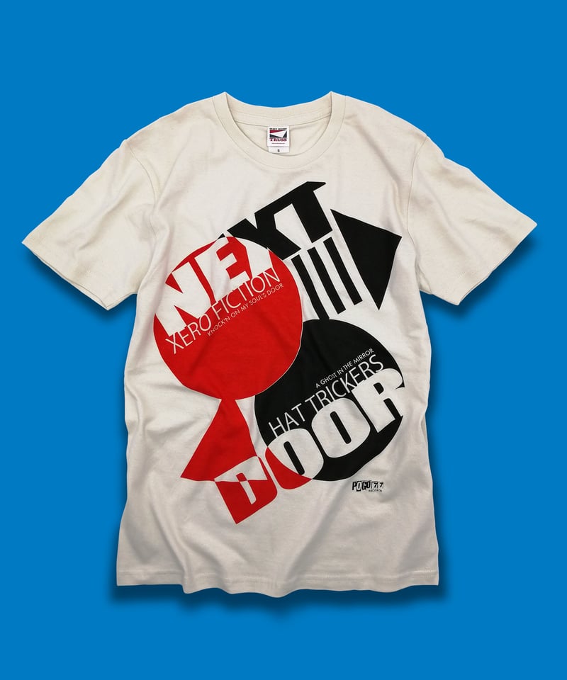 XERO FICTION×HAT TRICKERS『NEXT DOOR』T-SHIRT&BAD