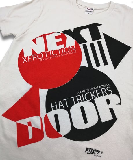 XERO FICTION×HAT TRICKERS『NEXT DOOR』T-SHIRT&BADGE