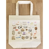 森で出会ったきのこ　トートバッグ　FOREST MUSEUM TAMBARA