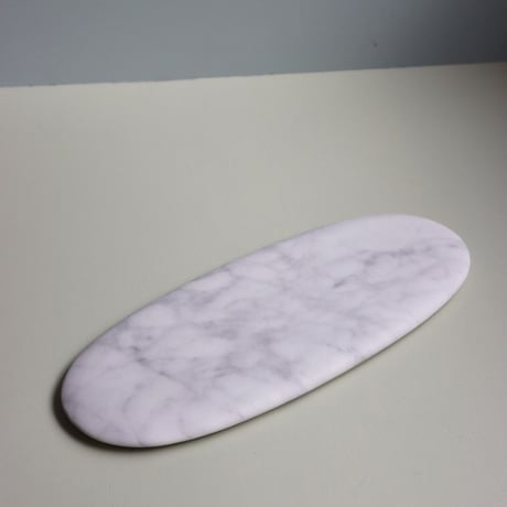 "Somini Studio" D.PLATE M size - white marble -