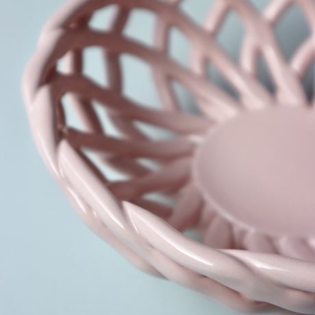 "OCTAEVO" Sicilia Ceramic Basket Small - pink -