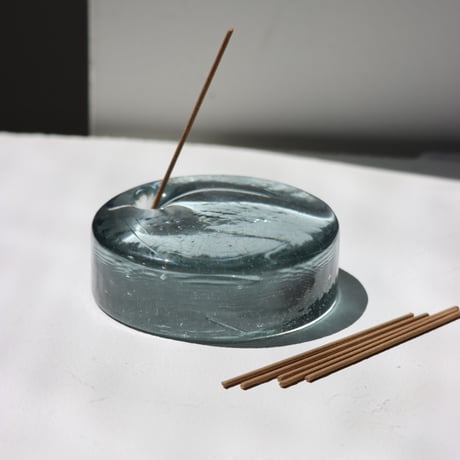 "Wa/ter" INCENSE STAND 90φ -blue gray