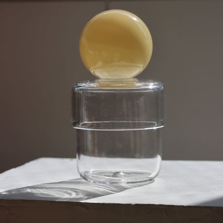 " RUKA Glass " ORB CANISTER - A