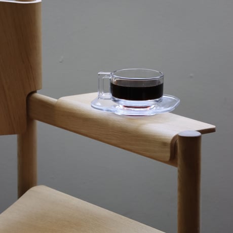 “ ARNO GLASS " cup ＆ saucer - clear
