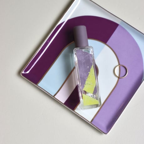"OCTAEVO" Ceramic Tray - Riviera Arch purple  -