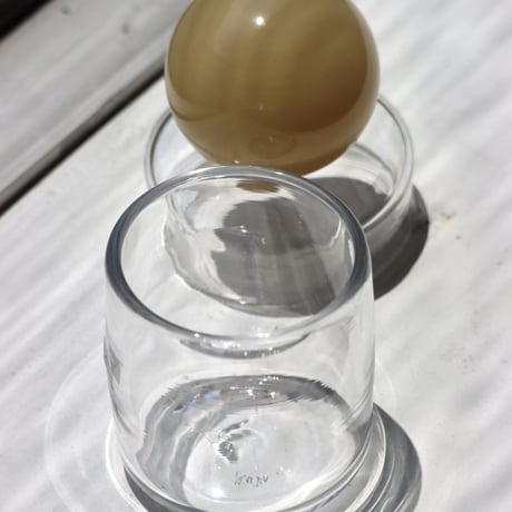 " RUKA Glass " ORB CANISTER - A