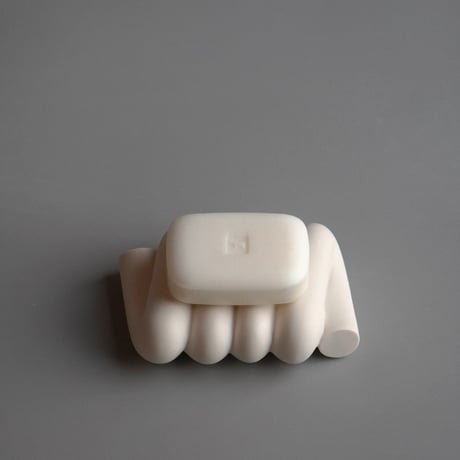 " KIKUCHI SHUNJI / 菊池 俊治 " soap dish S - white