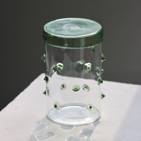 "OCTAEVO" Agave Glass Container Large