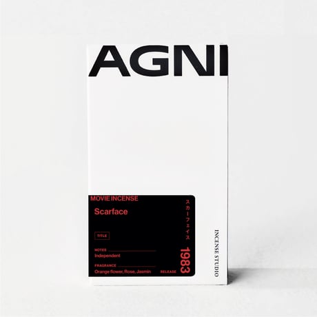 " AGNI TOKYO " Incense - Scarface / スカーフェイス