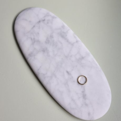 "Somini Studio" D.PLATE M size - white marble -