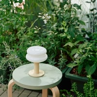 "ILKW." SNOWMAN 15 PORTABLE - WHITE & BUTTER