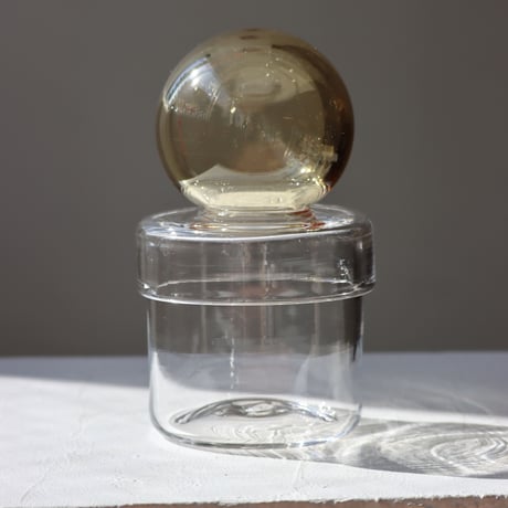 " RUKA Glass " ORB CANISTER - H