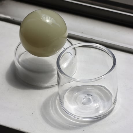" RUKA Glass " ORB CANISTER - A