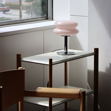 "ILKW." SNOWMAN 22 TABLE - PEACH & SILVER