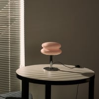 "ILKW." SNOWMAN 22 TABLE - PEACH & SILVER