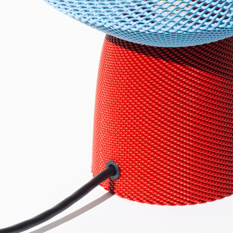 "SHINKOGEISHA / 新工芸舎" TILDE - Baobab Lamp - Pastel Blue & Tomato Red
