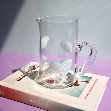 "30110" Fluffy Clouds Pitcher Blue