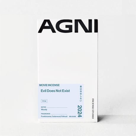 " AGNI TOKYO " Incense - Evil Does Not Exist / 悪は存在しない