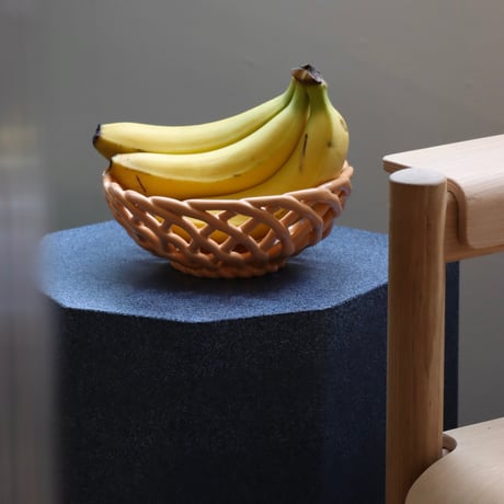 "OCTAEVO" Sicilia Ceramic Basket Small - tangerine -