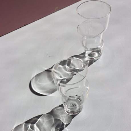 " Laurence Brabant " Decales Glass Tumblers - Medium -
