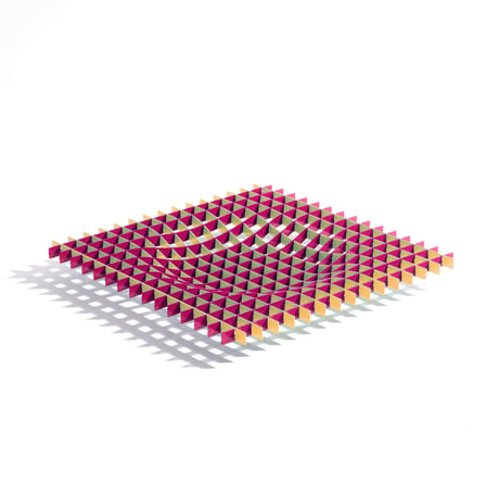 "Fundamental Berlin" Gravity - tray -  MAGENTA & BRASS