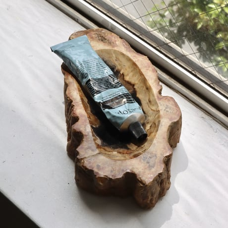 " OAK ” Petrified Wood Accessory Tray - M #403