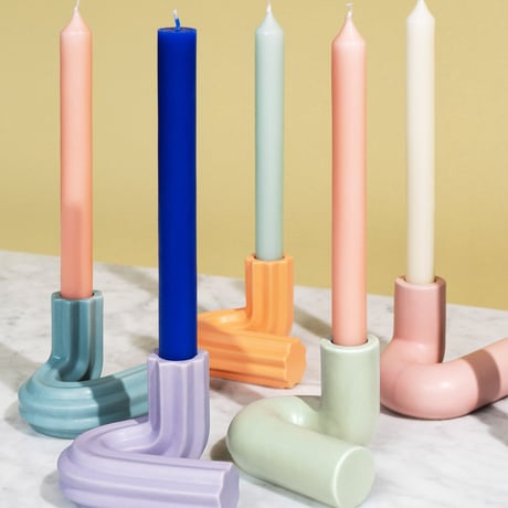 "OCTAEVO" Templo Candle Holder - light blue  -