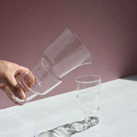 " Laurence Brabant " Decales Glass Tumblers - Large -