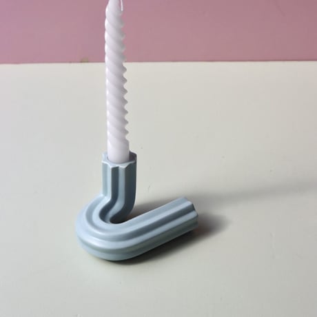 "OCTAEVO" Templo Candle Holder - light blue  -