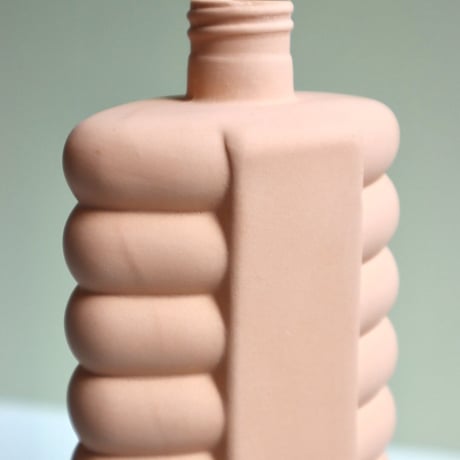 "Foekje Fleur" porcelain bottle vase - Orange -