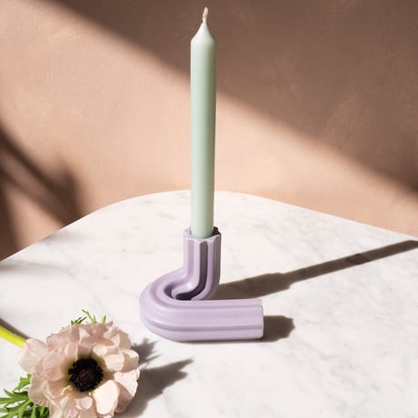 "OCTAEVO" Templo Candle Holder - lilac  -