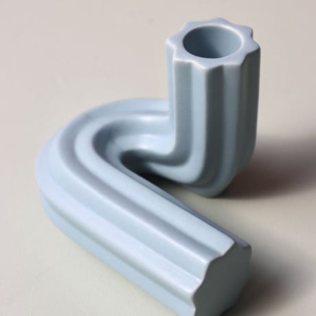 "OCTAEVO" Templo Candle Holder - light blue  -