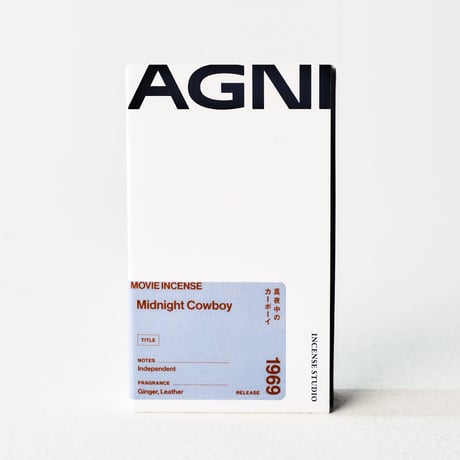 " AGNI TOKYO " Incense - Midnight Cowboy / 真夜中のカーボーイ