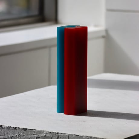 "dean toepfer" VASE VERSA  - teal / red -